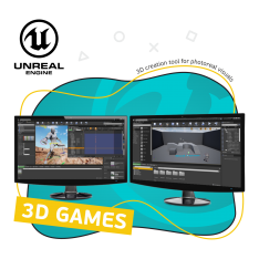 Unreal Engine 4. Игровой движок - КИБЕРшкола программирования для детей, компьютерные курсы для школьников, начинающих и подростков - KIBERone г. Усолье-Сибирское