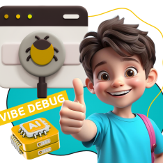 Тестирование & Vibe Debug. Охотники за багами - КИБЕРшкола программирования для детей, компьютерные курсы для школьников, начинающих и подростков - KIBERone г. Усолье-Сибирское