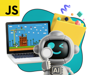Язык программирования JavaScript + AI. Проектное обучение + геймификация + AI-помощники - КИБЕРшкола программирования для детей, компьютерные курсы для школьников, начинающих и подростков - KIBERone г. Усолье-Сибирское